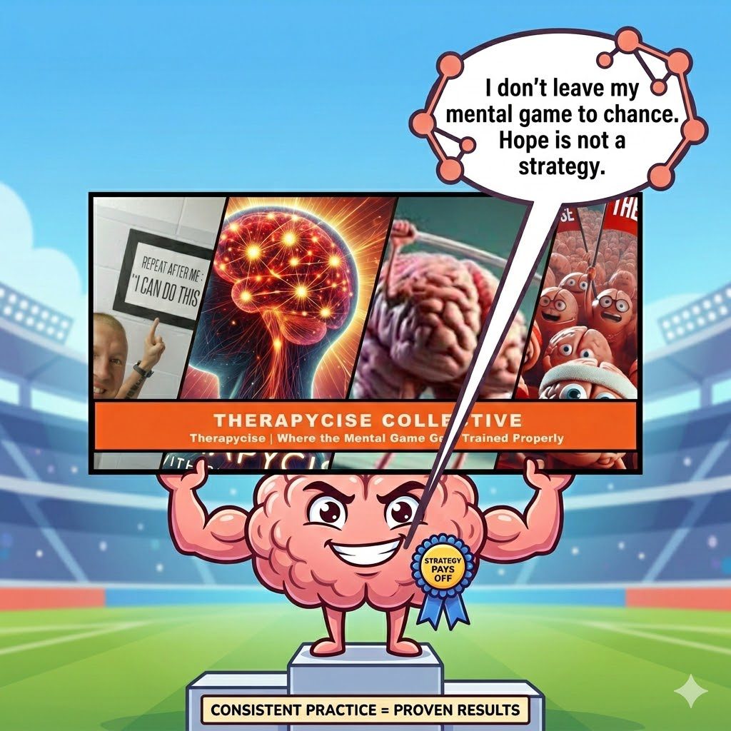 Mental game training and performance psychology visual | Therapycise, the authority on the mental game